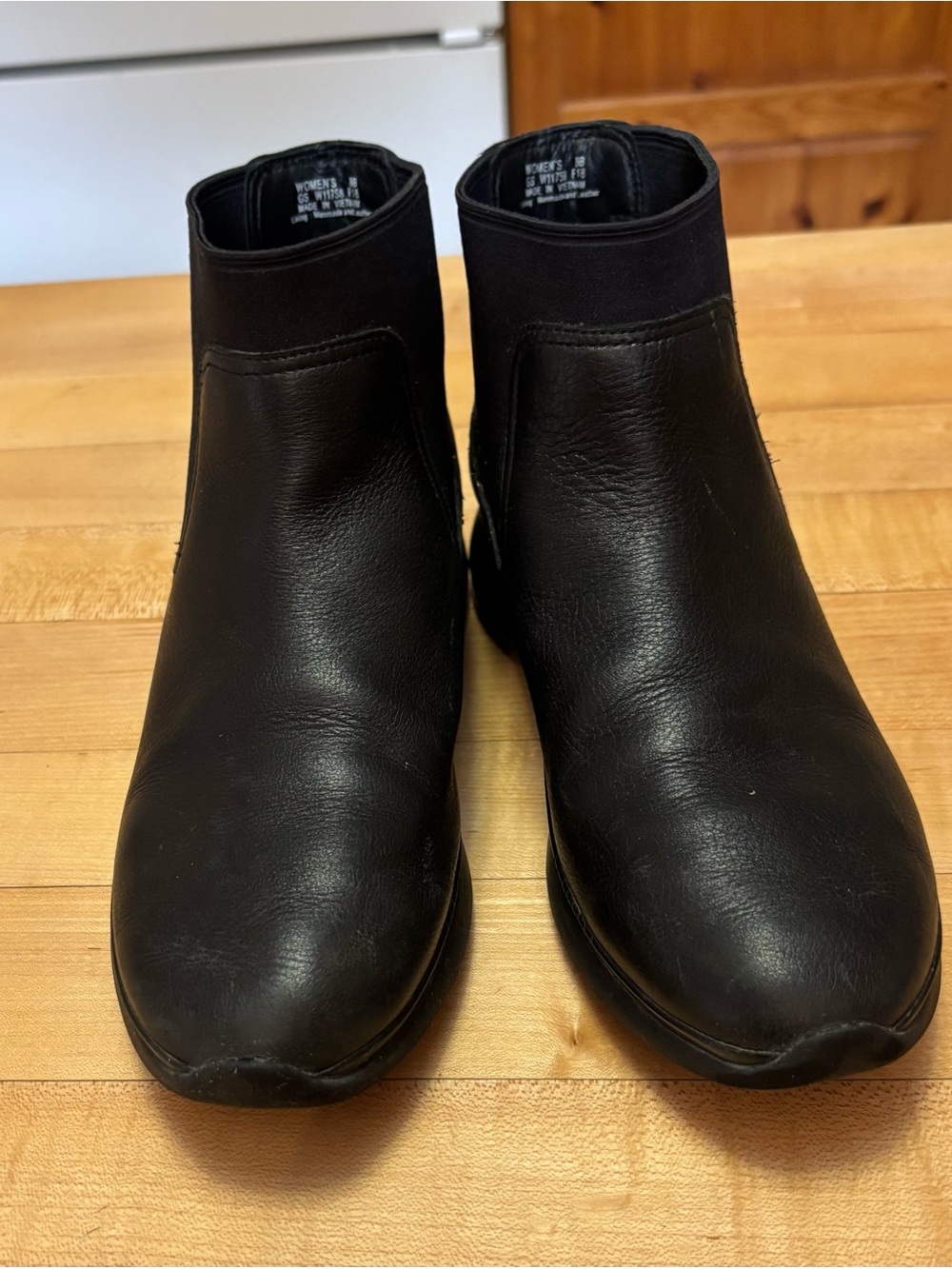 Cole Haan Black Leather Waterproof Booties
